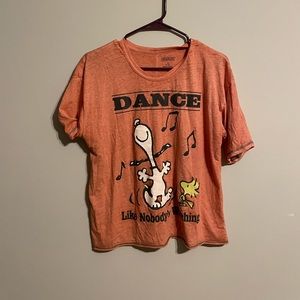Peanuts orange shirt